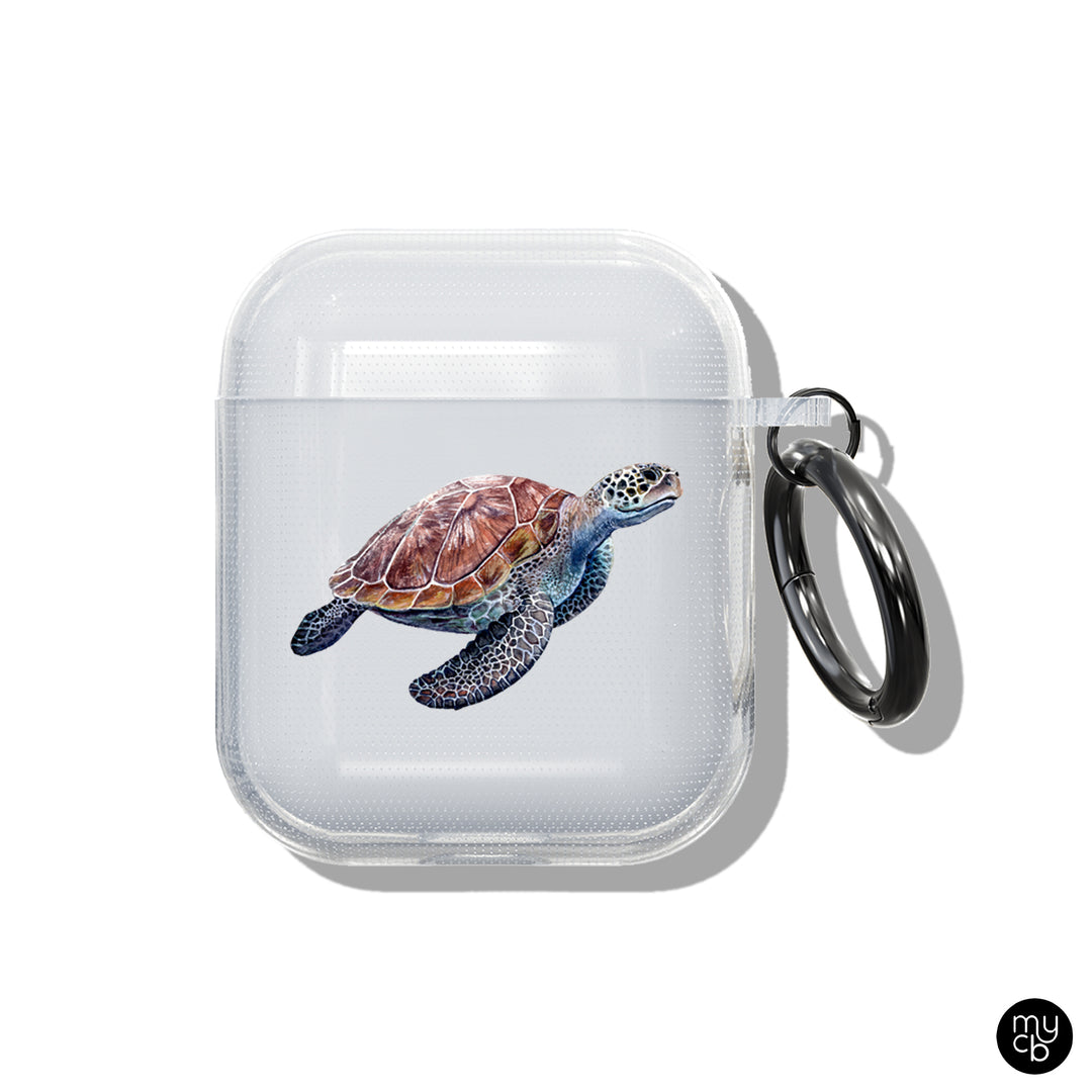 Sea Turtle Clear AirPods Case