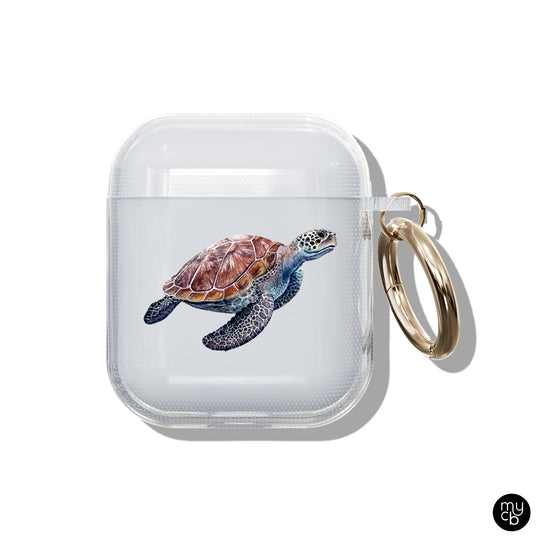 Sea Turtle Clear AirPods Case