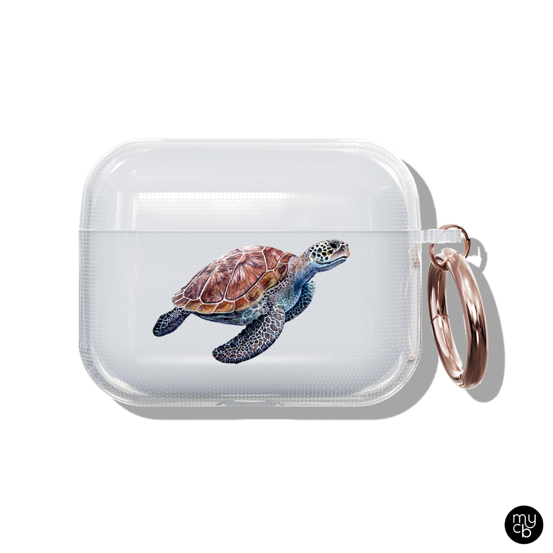 Sea Turtle Clear AirPods Case