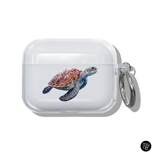 Sea Turtle Clear AirPods Case