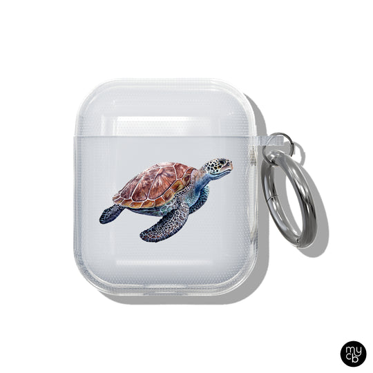 Sea Turtle Clear AirPods Case